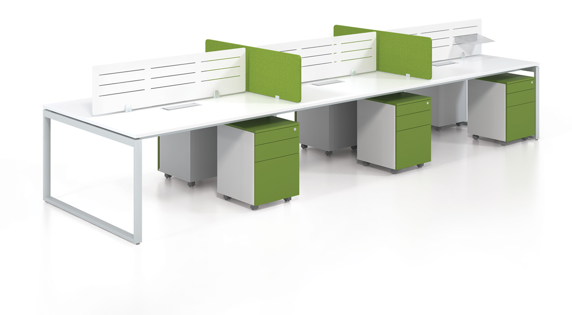 Phối màu vách ngăn bàn làm viêc